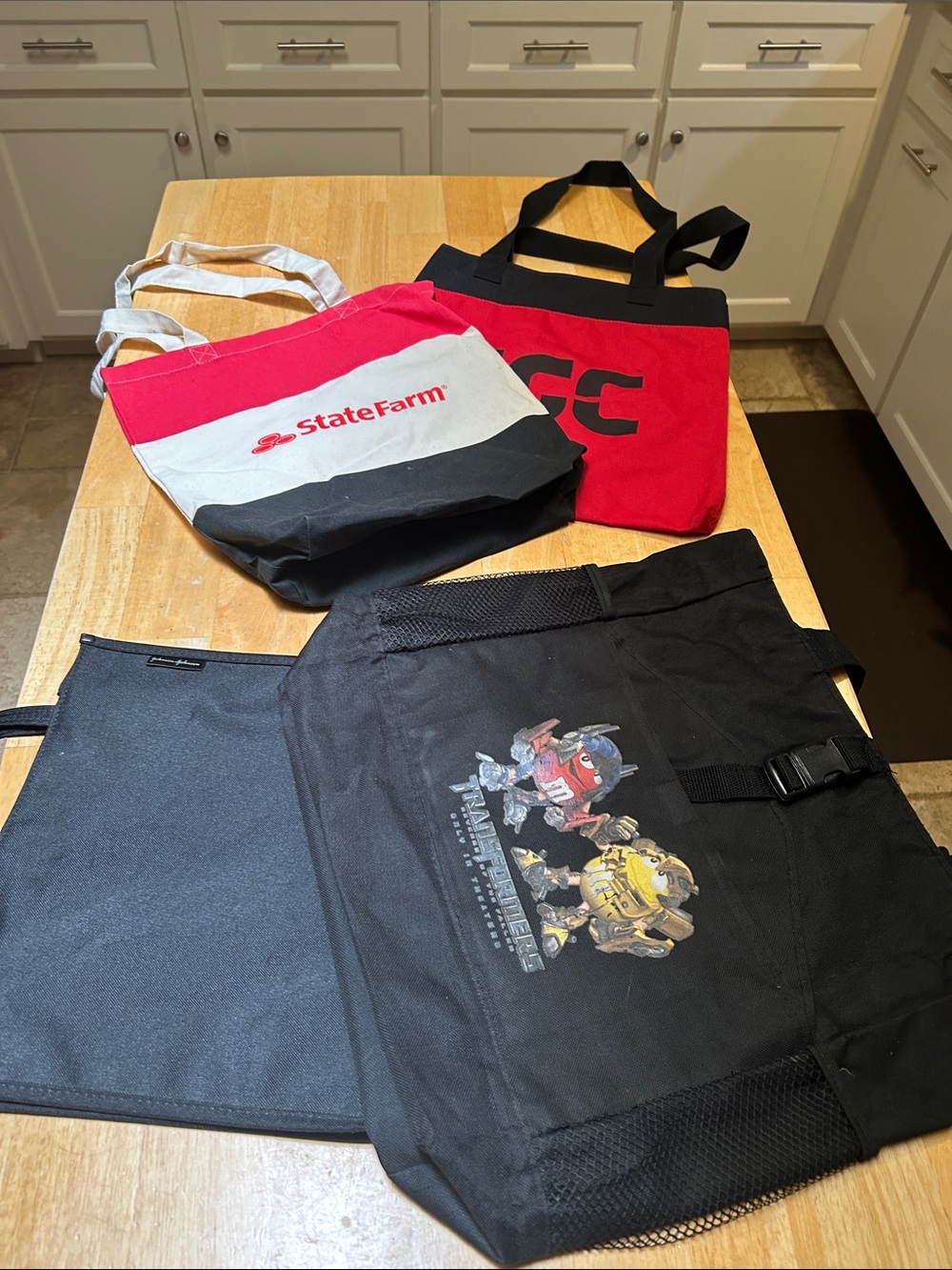 Bundle of 4 Heavy Duty Canvas Tote Bag for Men
